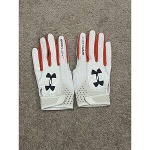 Size Large Auburn University Under Armour Team Issued Spotlight Football Gloves